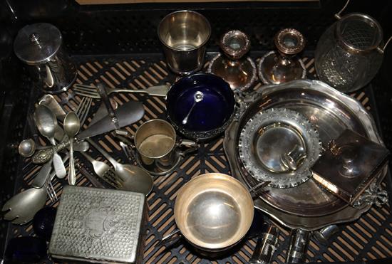 Collection of silver plate(-)